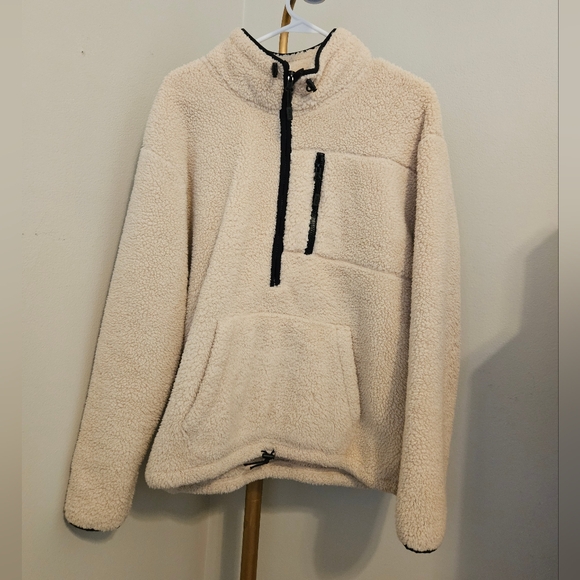 VS Pink Oversized Sherpa Half Zip Pull Over - Picture 4 of 7